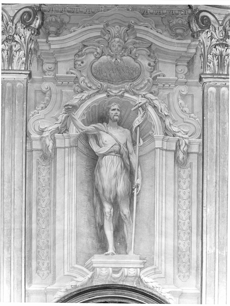 San Giovanni Battista (dipinto, elemento d'insieme) di Cresseri Gaetano (sec. XX)
