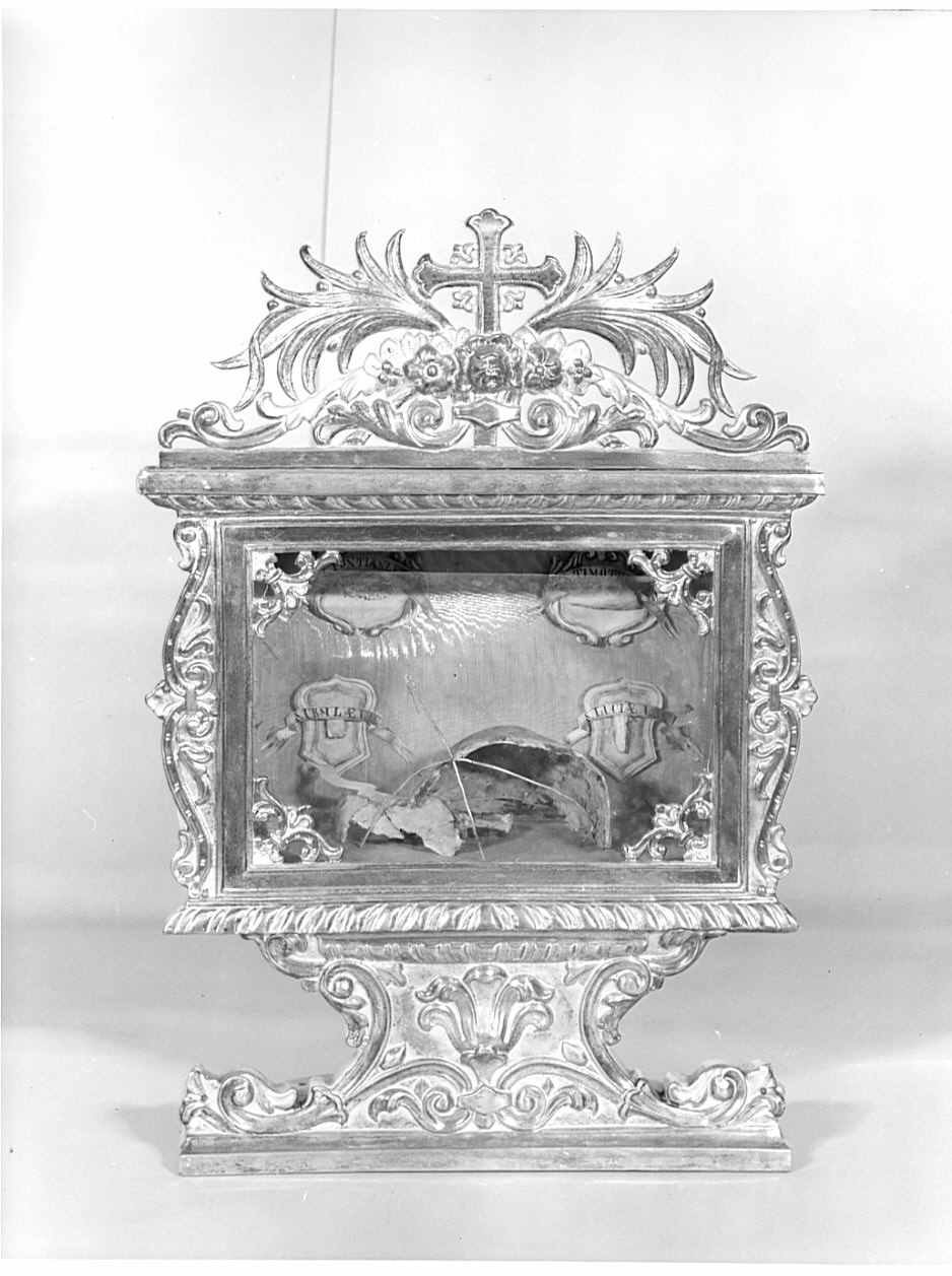 reliquiario, coppia - bottega lombarda (sec. XIX)