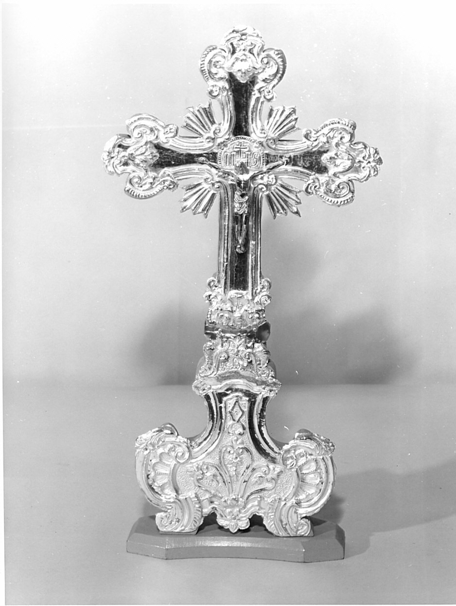 croce d'altare, opera isolata - bottega lombarda (sec. XIX)
