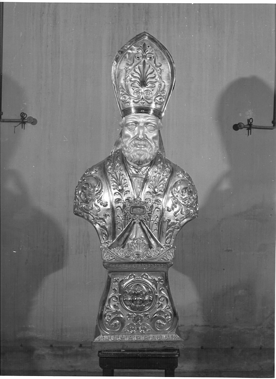 San Simpliciano (reliquiario - a busto, opera isolata) - bottega lombarda (sec. XIX)