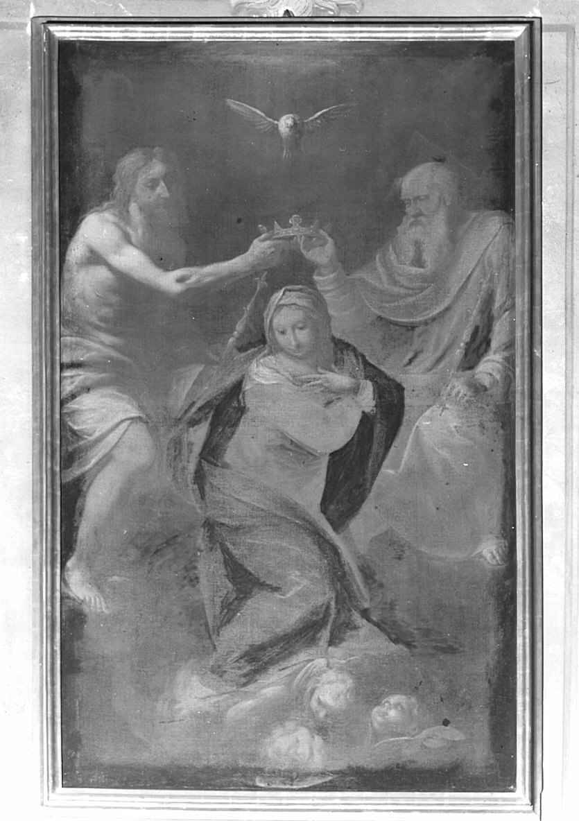 incoronazione di Maria Vergine (dipinto, opera isolata) di Danedi Giovanni Stefano detto Montalto (attribuito) (seconda metà sec. XVII)