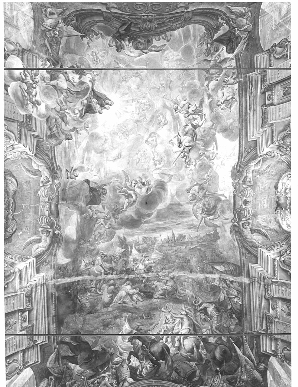 assedio di Treviglio (dipinto, elemento d'insieme) di Molinari Carlo, Molinari Giovanni Luca (sec. XVIII)