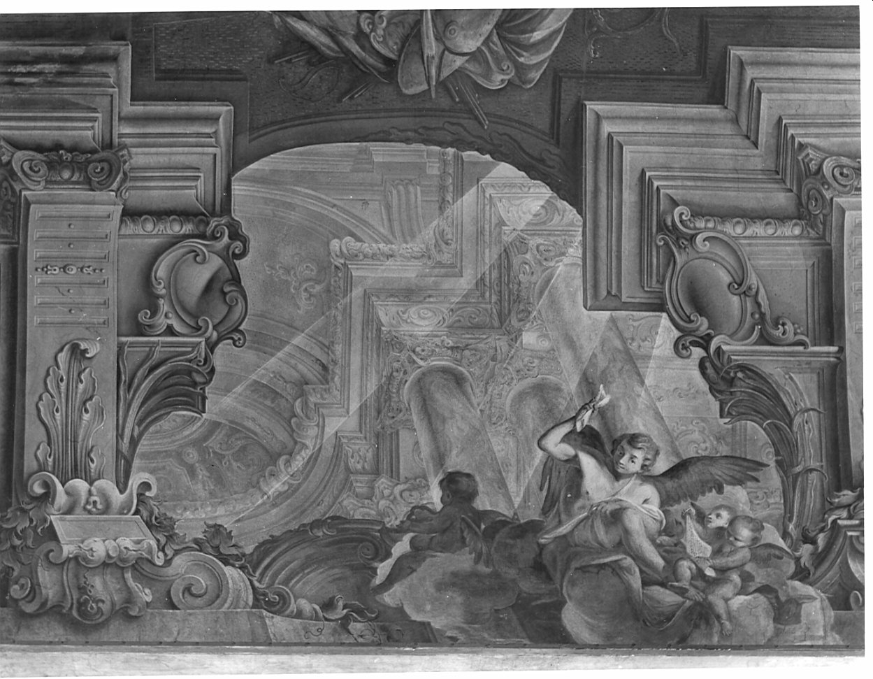 angeli musicanti (dipinto, elemento d'insieme) di Molinari Carlo, Molinari Giovanni Luca (sec. XVIII)