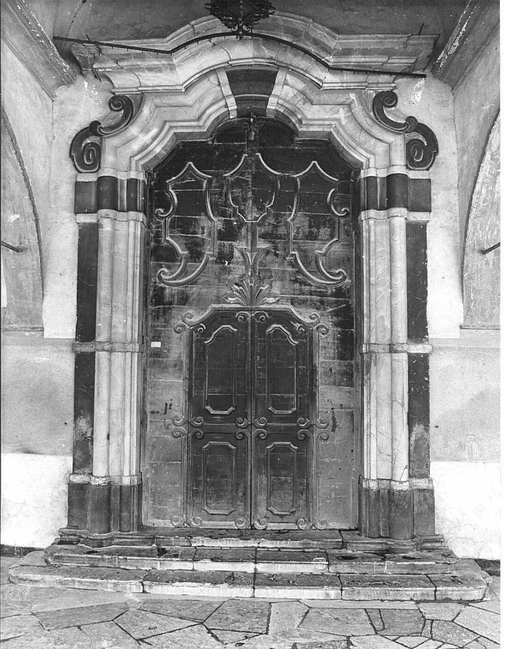 porta - a due battenti, opera isolata - bottega bergamasca (fine sec. XVII)