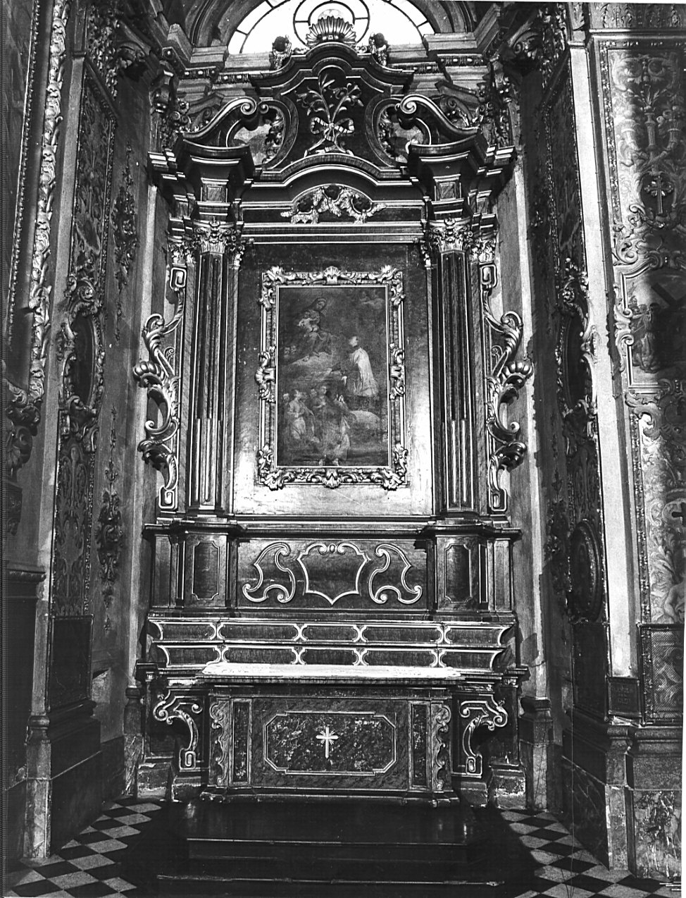 altare, complesso decorativo - bottega bergamasca (prima metà sec. XVIII)
