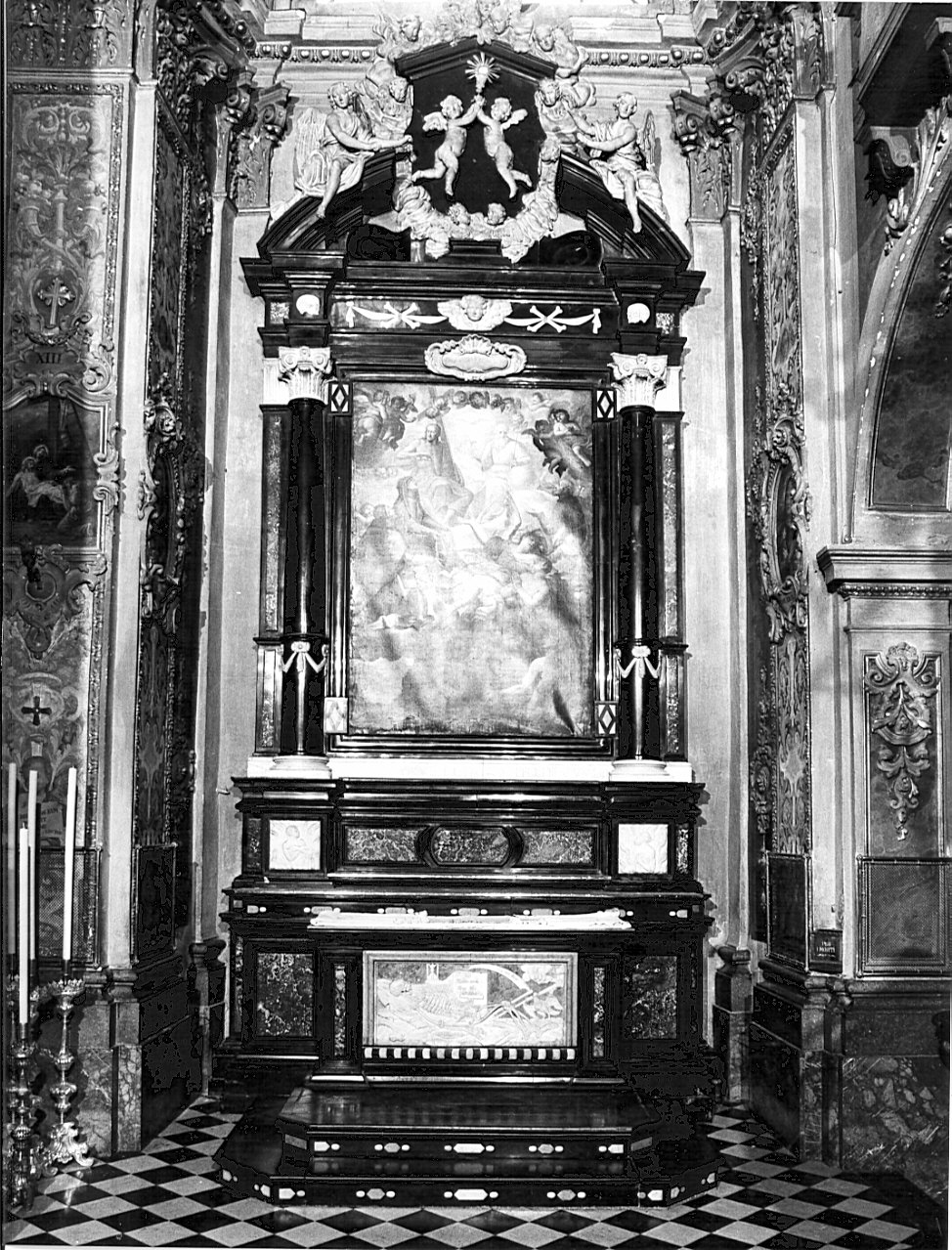 altare, complesso decorativo - bottega bergamasca (inizio sec. XVIII)