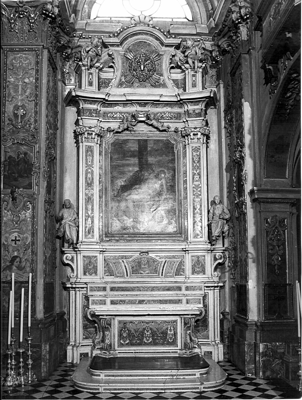 altare, complesso decorativo - bottega bergamasca (sec. XVIII)