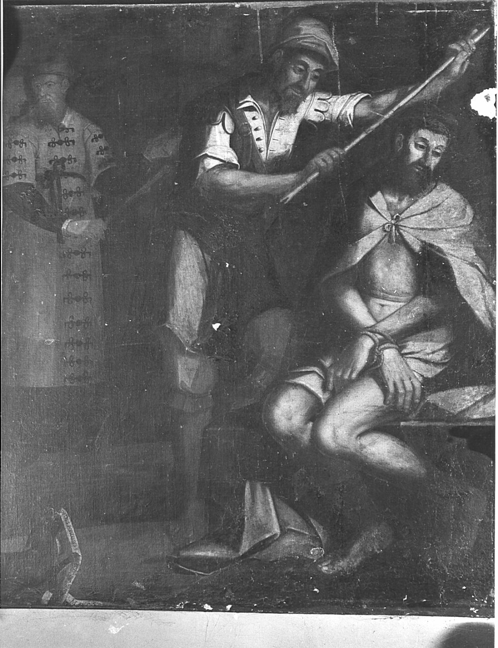 Cristo coronato di spine (dipinto, opera isolata) di Ronzelli Pietro (attribuito) (sec. XVII)