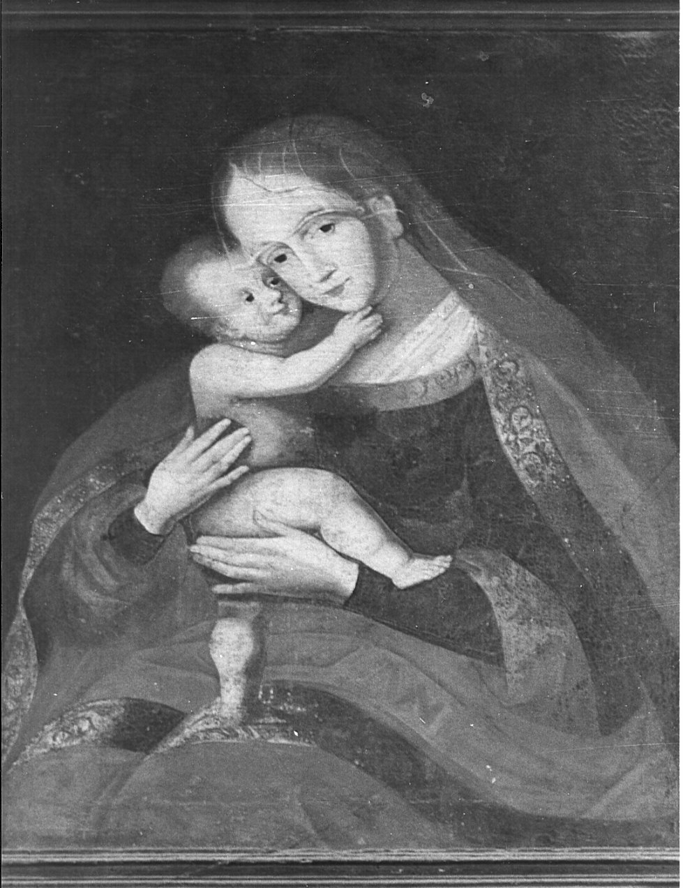 Madonna con Bambino (dipinto, opera isolata) - ambito lombardo (metà sec. XVI)