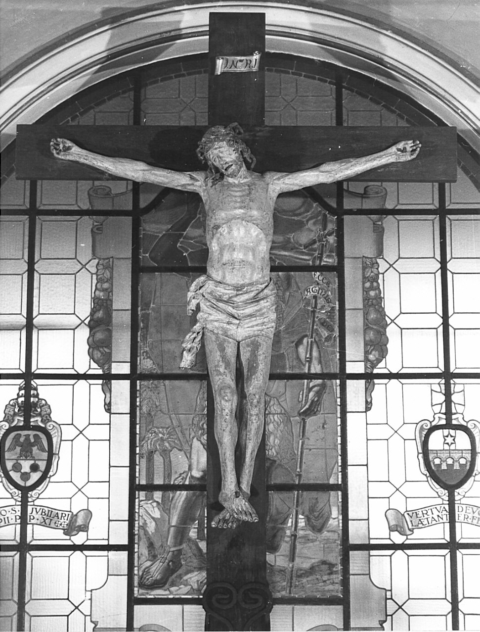 Cristo crocifisso (crocifisso, opera isolata) - bottega bergamasca (sec. XVI)