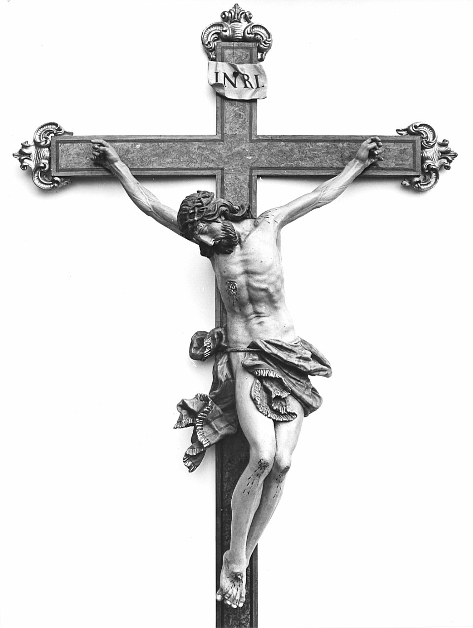 Cristo crocifisso (crocifisso, opera isolata) di Fantoni Andrea (attribuito) (prima metà sec. XVIII)