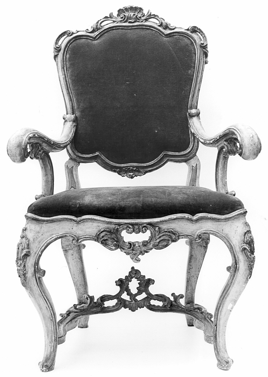 poltrona, opera isolata - bottega bergamasca (metà sec. XVIII)