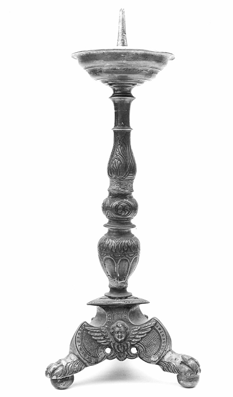 candeliere, serie - bottega bergamasca (sec. XVII)