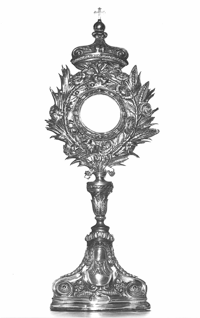 reliquiario - a ostensorio, opera isolata - bottega italiana (inizio sec. XIX)