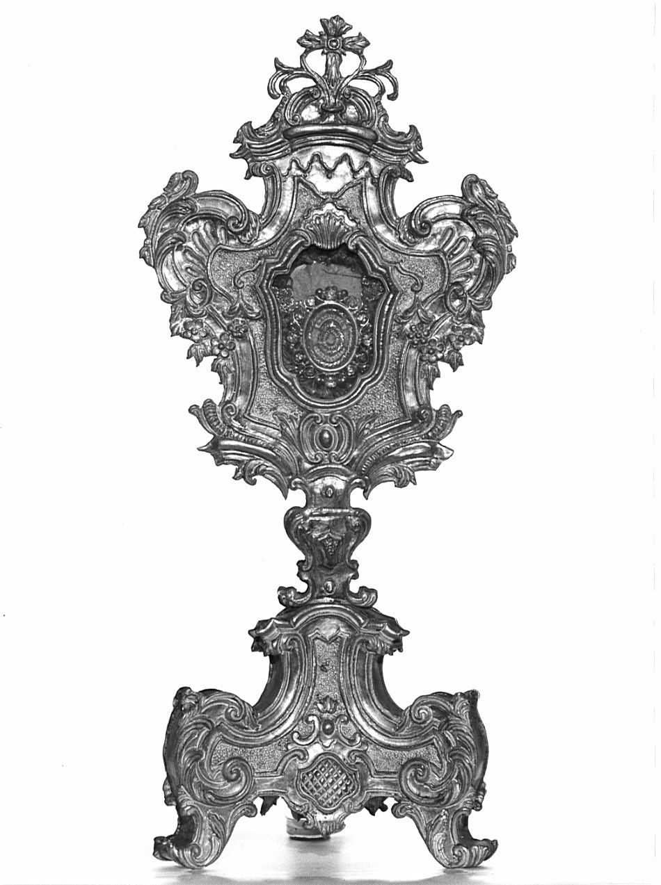 reliquiario - a ostensorio, opera isolata - bottega italiana (metà sec. XVIII)