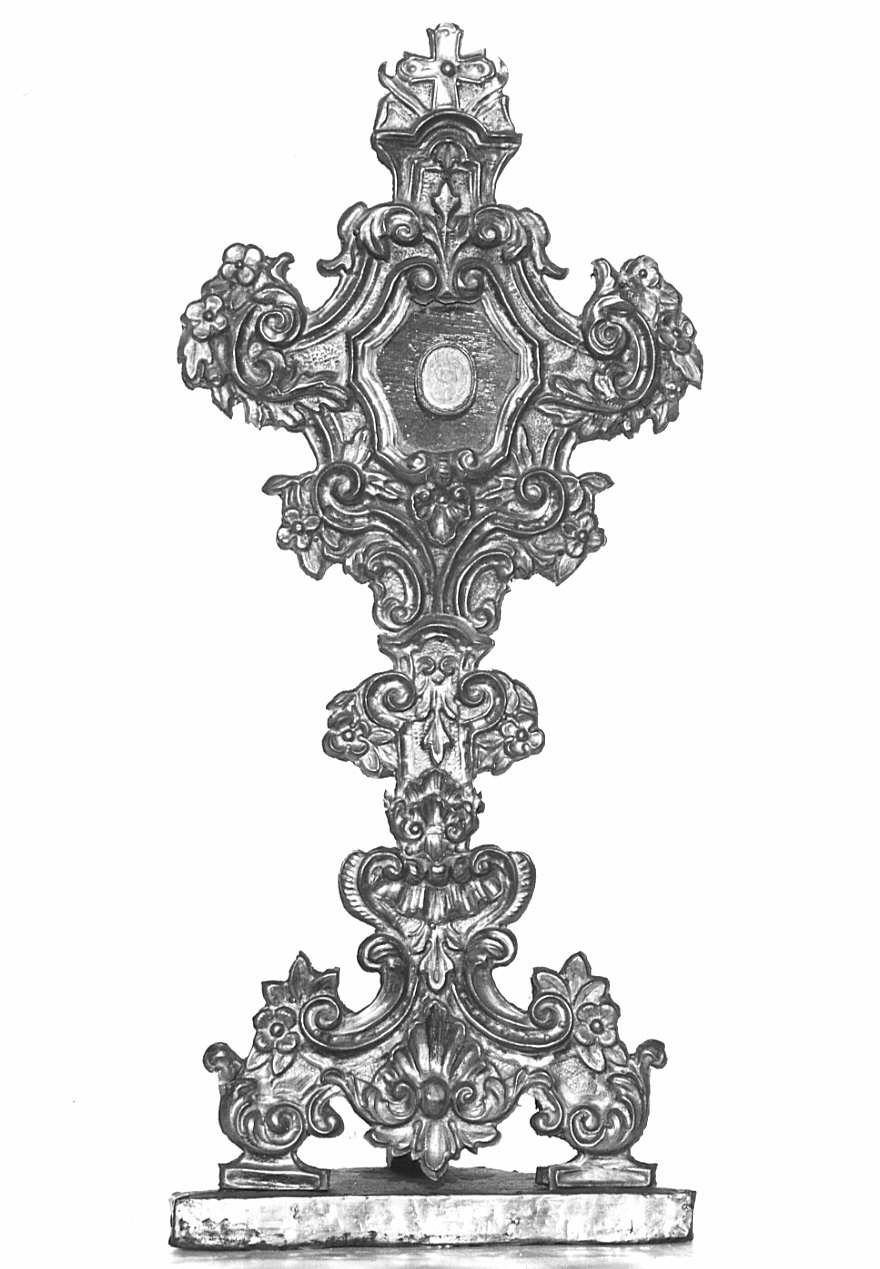 reliquiario - a ostensorio, opera isolata - bottega italiana (metà sec. XVIII)