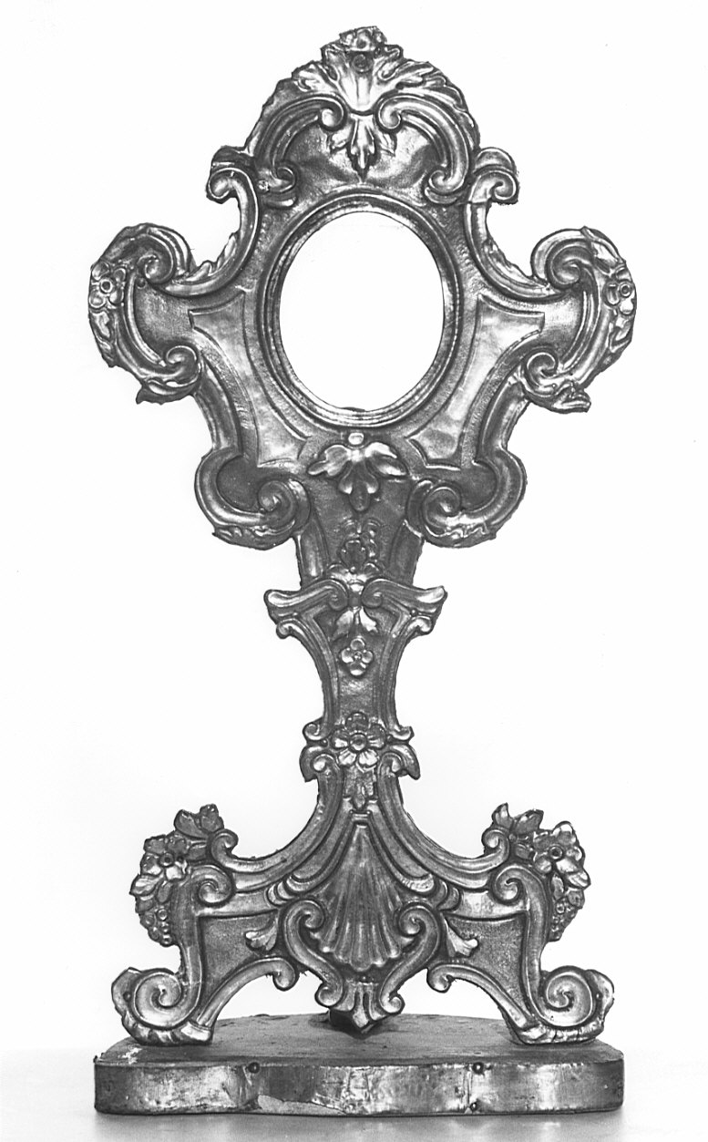 reliquiario - a ostensorio, serie - bottega italiana (metà sec. XVIII)