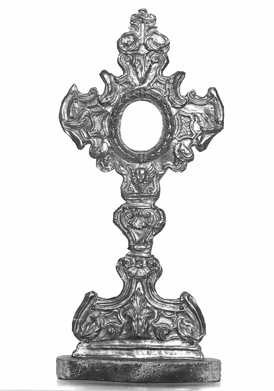 reliquiario - a ostensorio, opera isolata - bottega italiana (fine sec. XVIII)