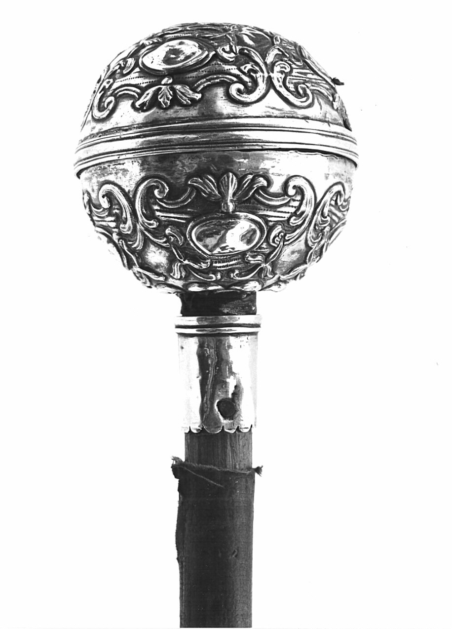 mazza da cerimonia, opera isolata - bottega italiana (fine/inizio secc. XVII/ XVIII)