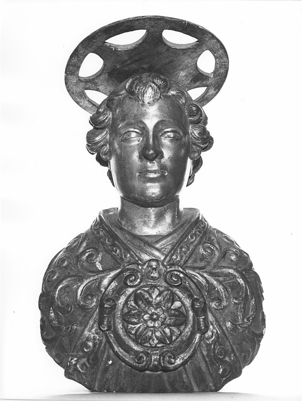 reliquiario - a busto, opera isolata - bottega bergamasca (secc. XVII/ XVIII)