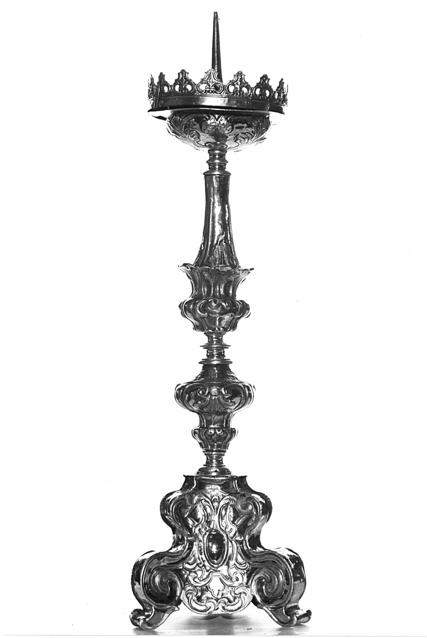 candeliere, serie - bottega bergamasca (metà sec. XVIII)