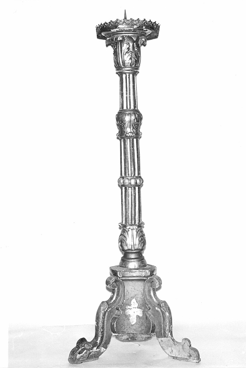 candeliere, serie - bottega bergamasca (inizio sec. XIX)