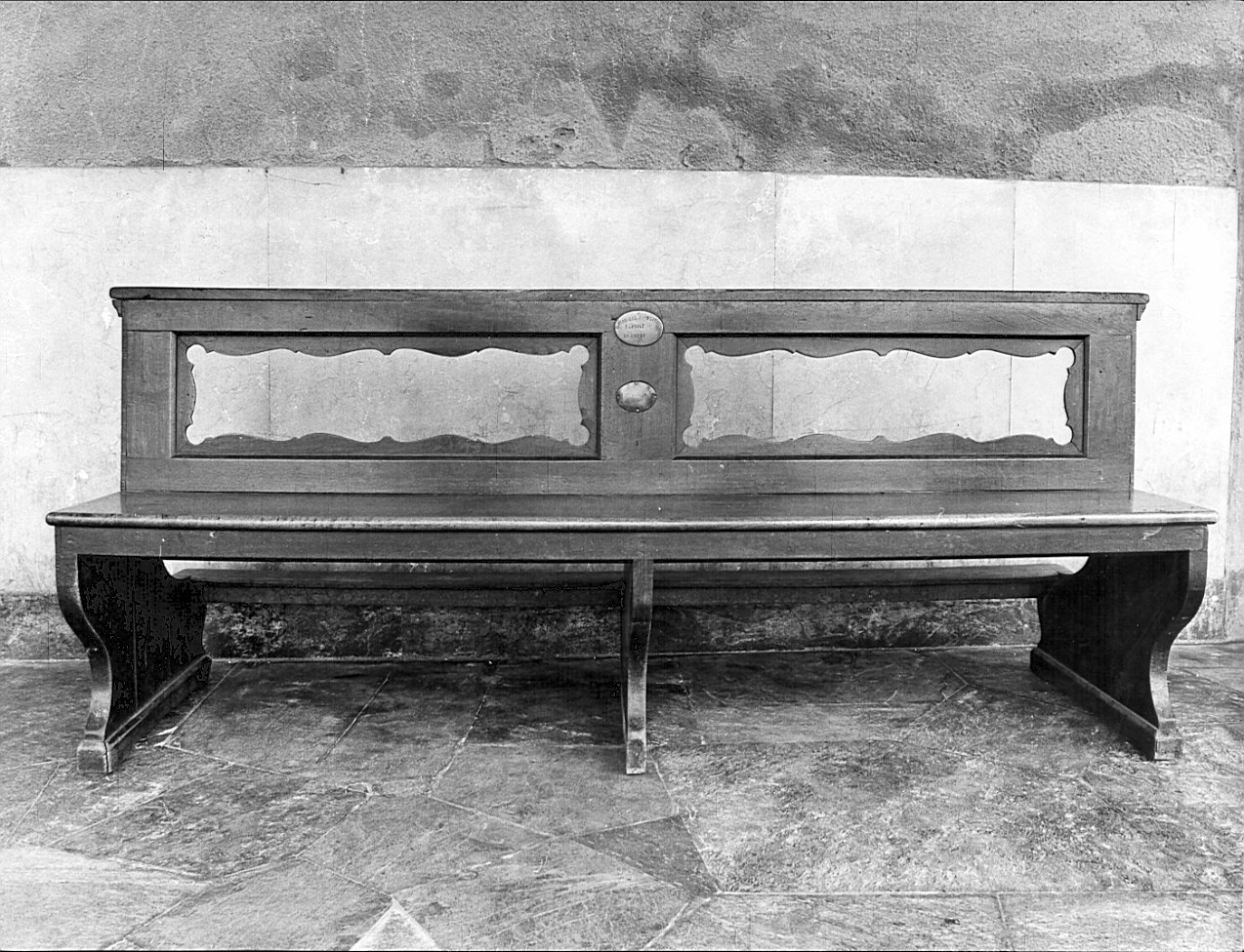 banco da chiesa, serie - bottega bergamasca (sec. XIX)