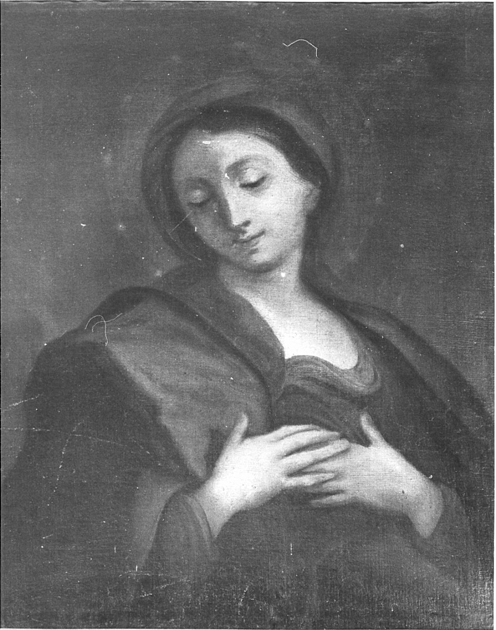 Madonna (dipinto, opera isolata) - ambito lombardo (seconda metà sec. XVII)