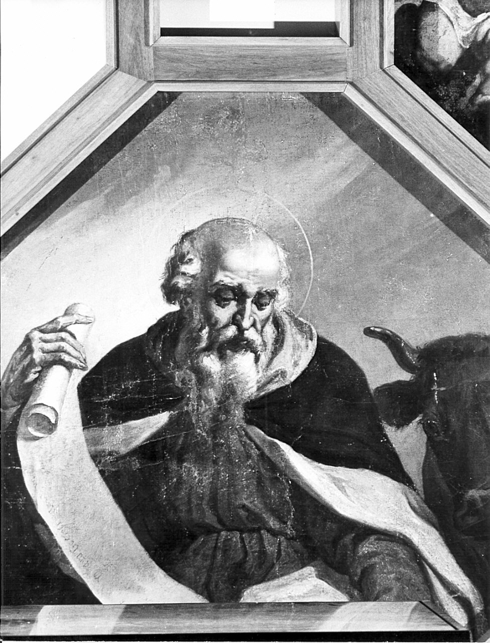San Luca (dipinto, elemento d'insieme) di Cifrondi Antonio (attribuito) (secc. XVII/ XVIII)