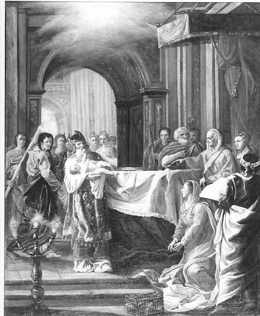 presentazione di Gesù al tempio (dipinto, opera isolata) di Fontebasso Francesco (sec. XVIII)
