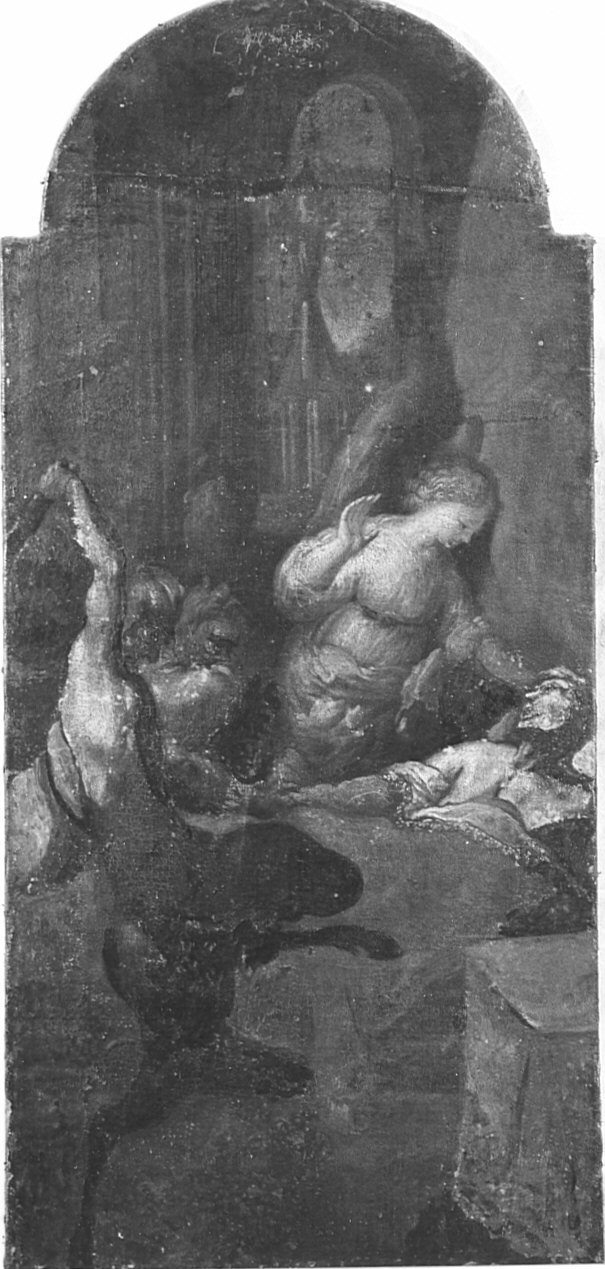 la morte del giusto (dipinto, opera isolata) - ambito veneto (sec. XVIII)