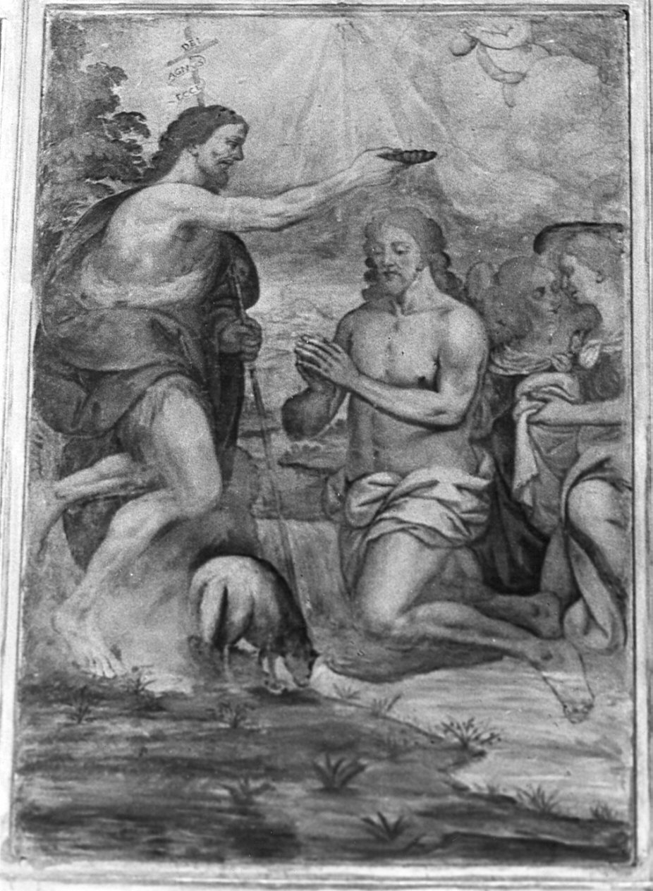 battesimo di Cristo (dipinto, opera isolata) - ambito lombardo (sec. XVII)