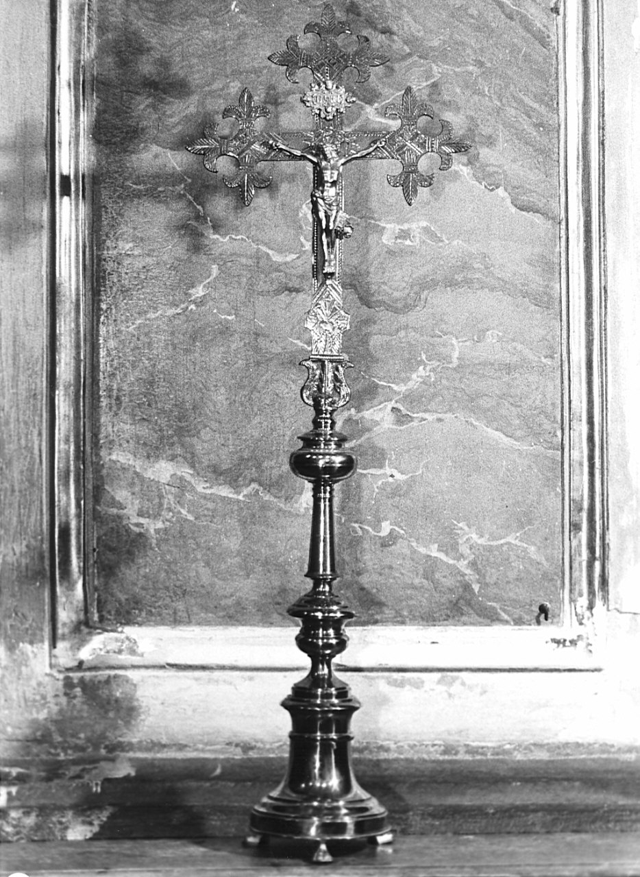 croce d'altare, opera isolata - bottega lombarda (fine sec. XVII)
