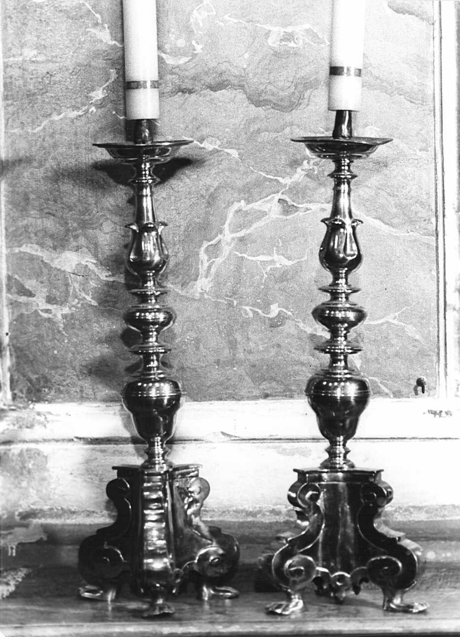 candeliere, serie - bottega lombarda (fine sec. XVIII)