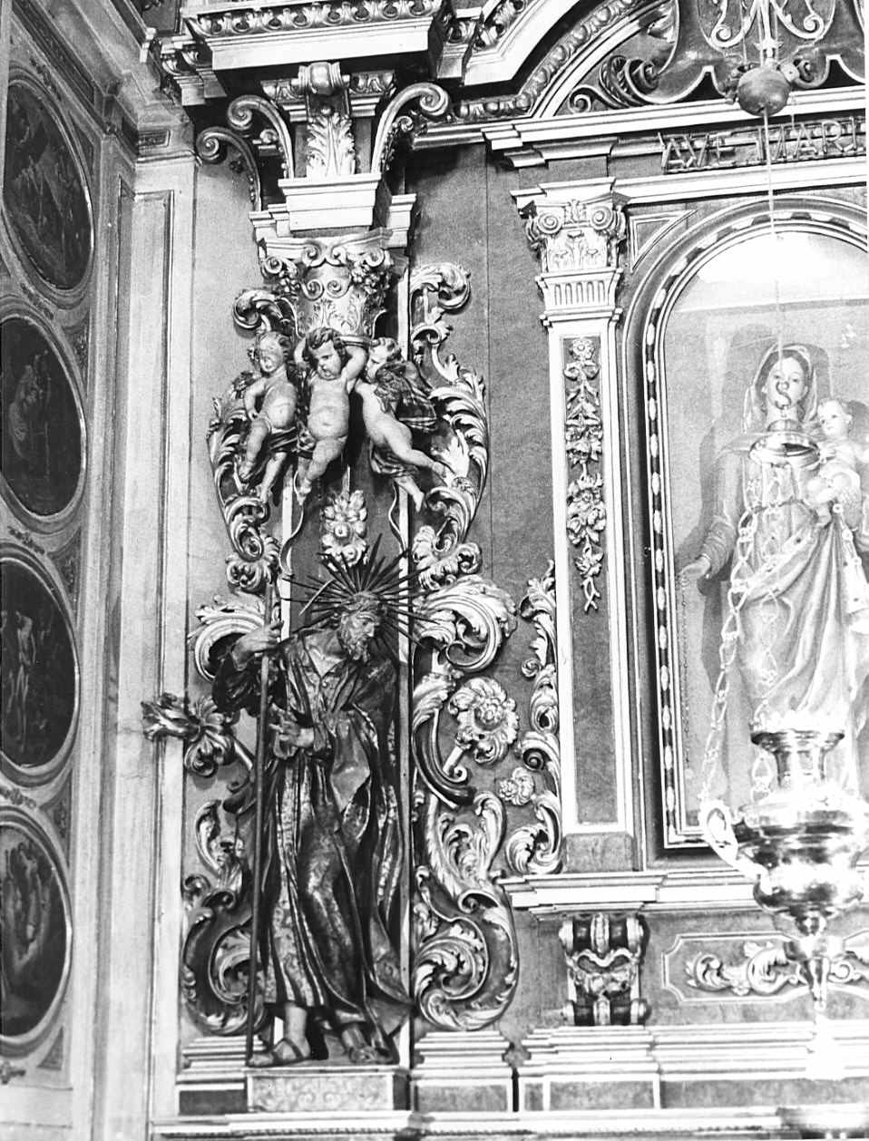 San Gioacchino (statua, elemento d'insieme) - bottega bergamasca (sec. XVII)