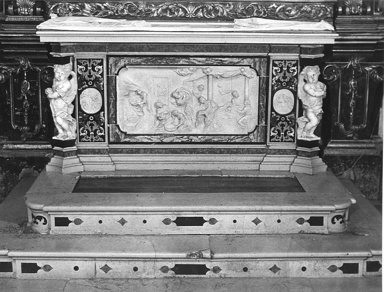 mensa d'altare, opera isolata - bottega bergamasca (sec. XVIII)