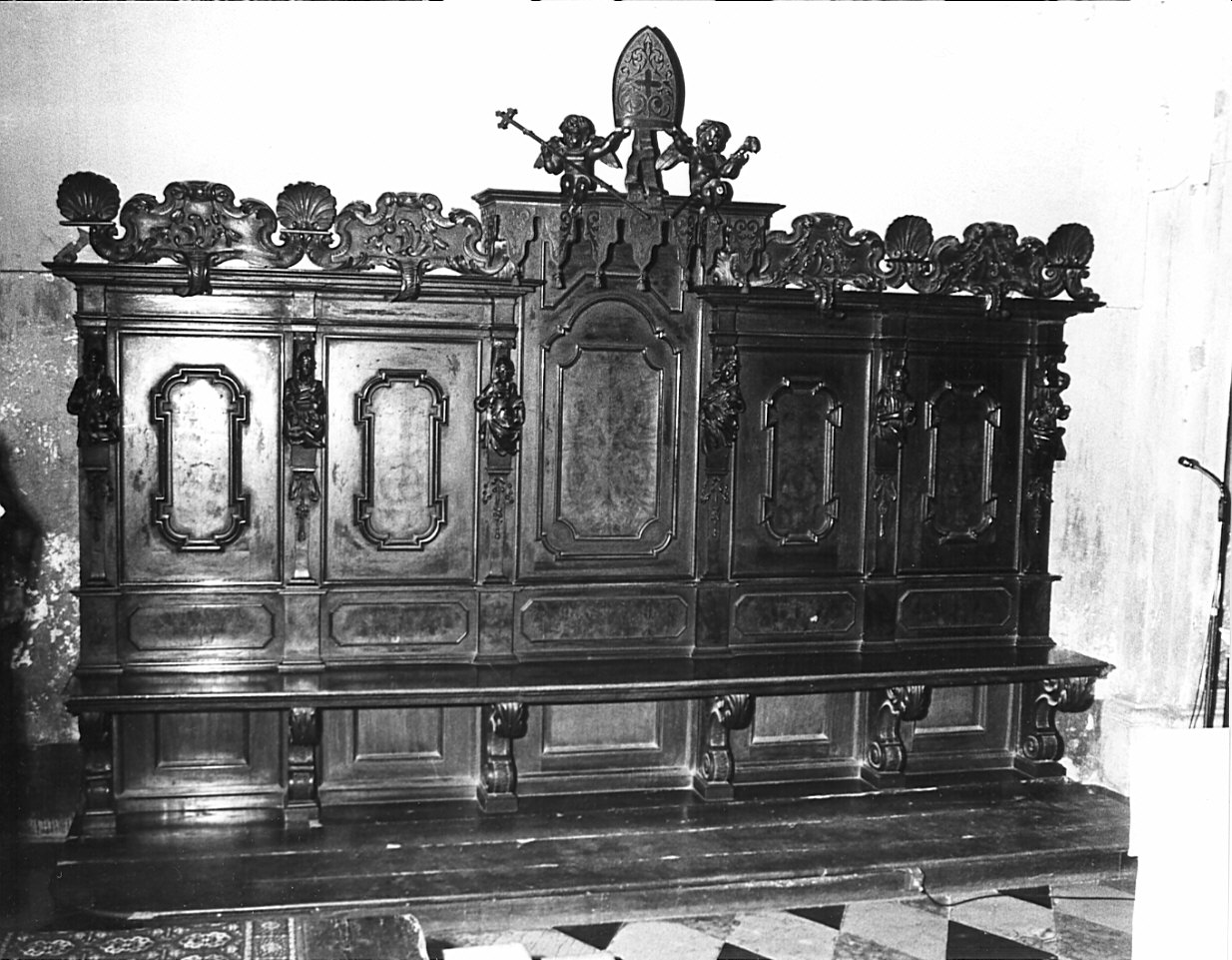 banco del celebrante, insieme - bottega bergamasca (sec. XVIII)