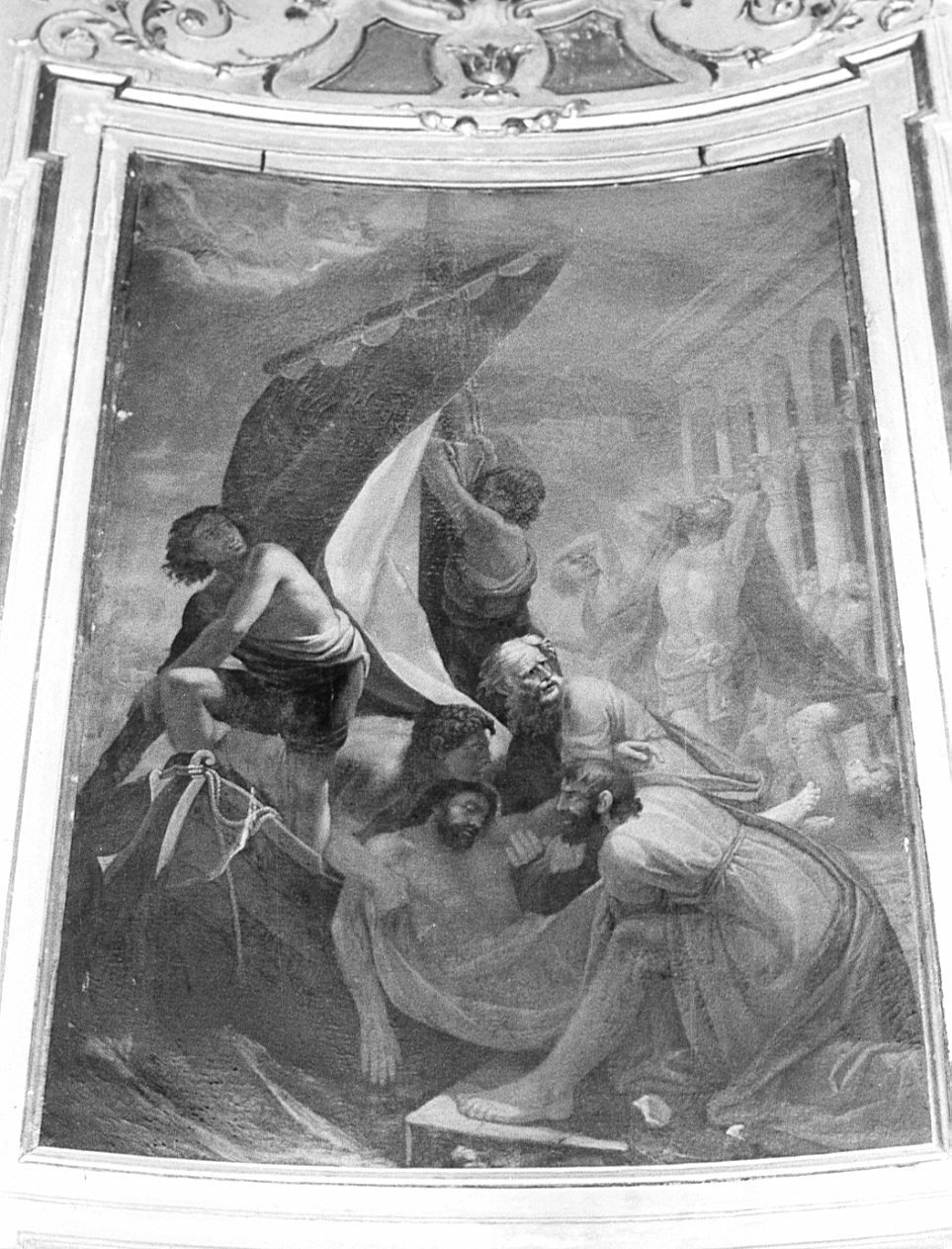 trasporto del corpo di San Marco (dipinto, opera isolata) - ambito lombardo (inizio sec. XVIII)