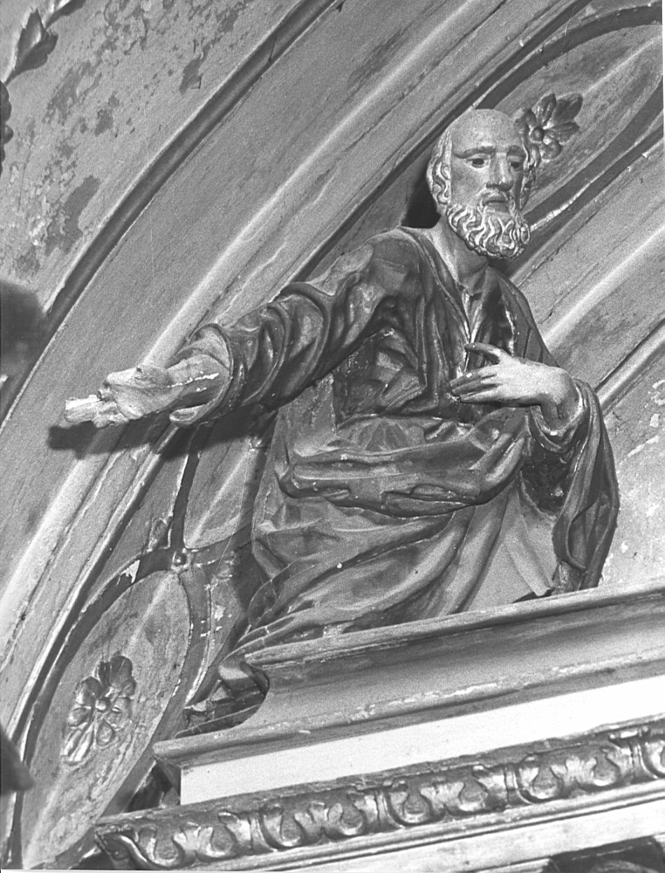 San Giuseppe (?) (statua, elemento d'insieme) - bottega bergamasca (sec. XVII)