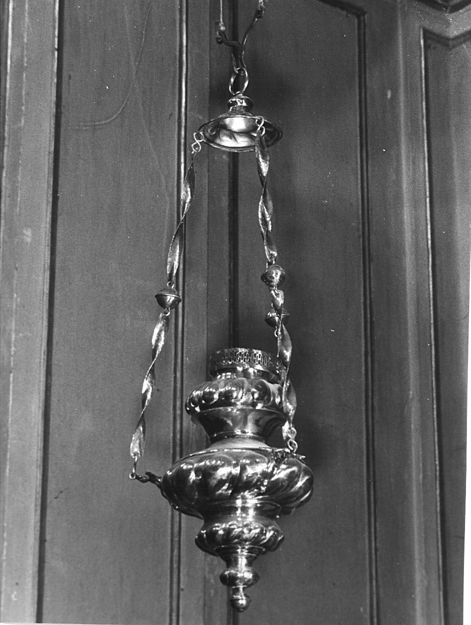 lampada pensile, coppia - bottega lombarda (sec. XVIII)