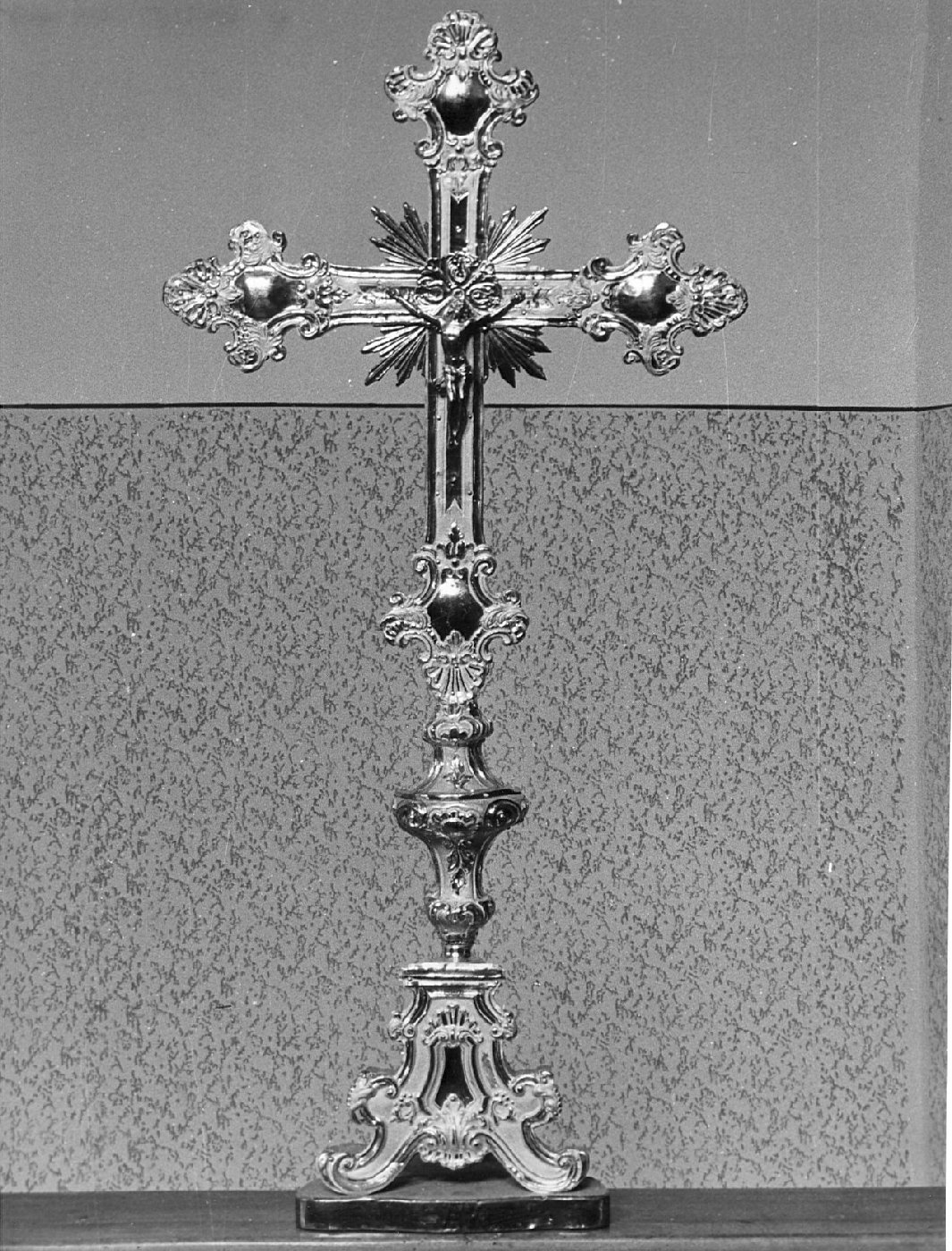 croce d'altare, opera isolata - bottega lombarda (metà sec. XVIII)