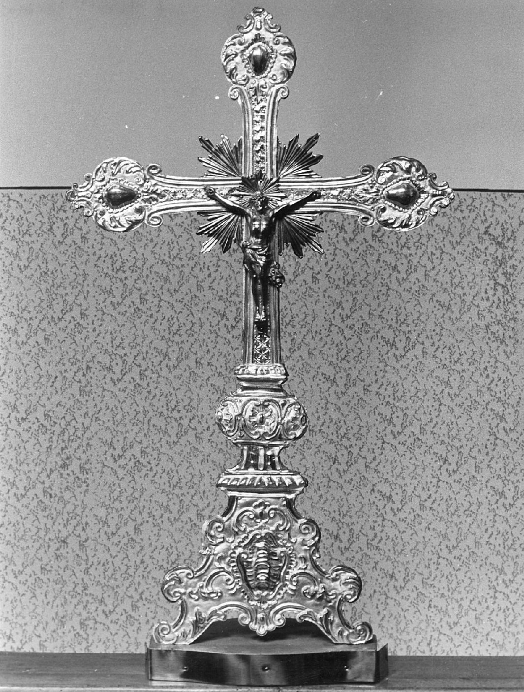 croce d'altare, opera isolata - bottega lombarda (fine/inizio secc. XVII/ XVIII)