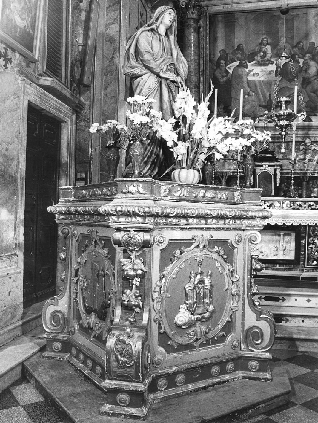 trono, opera isolata - bottega bergamasca (seconda metà sec. XVIII)