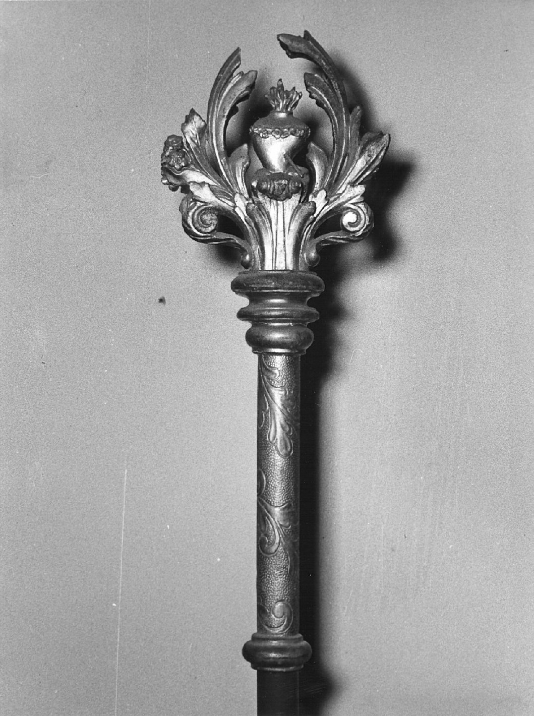 mazza processionale, coppia - bottega italiana (sec. XVII)