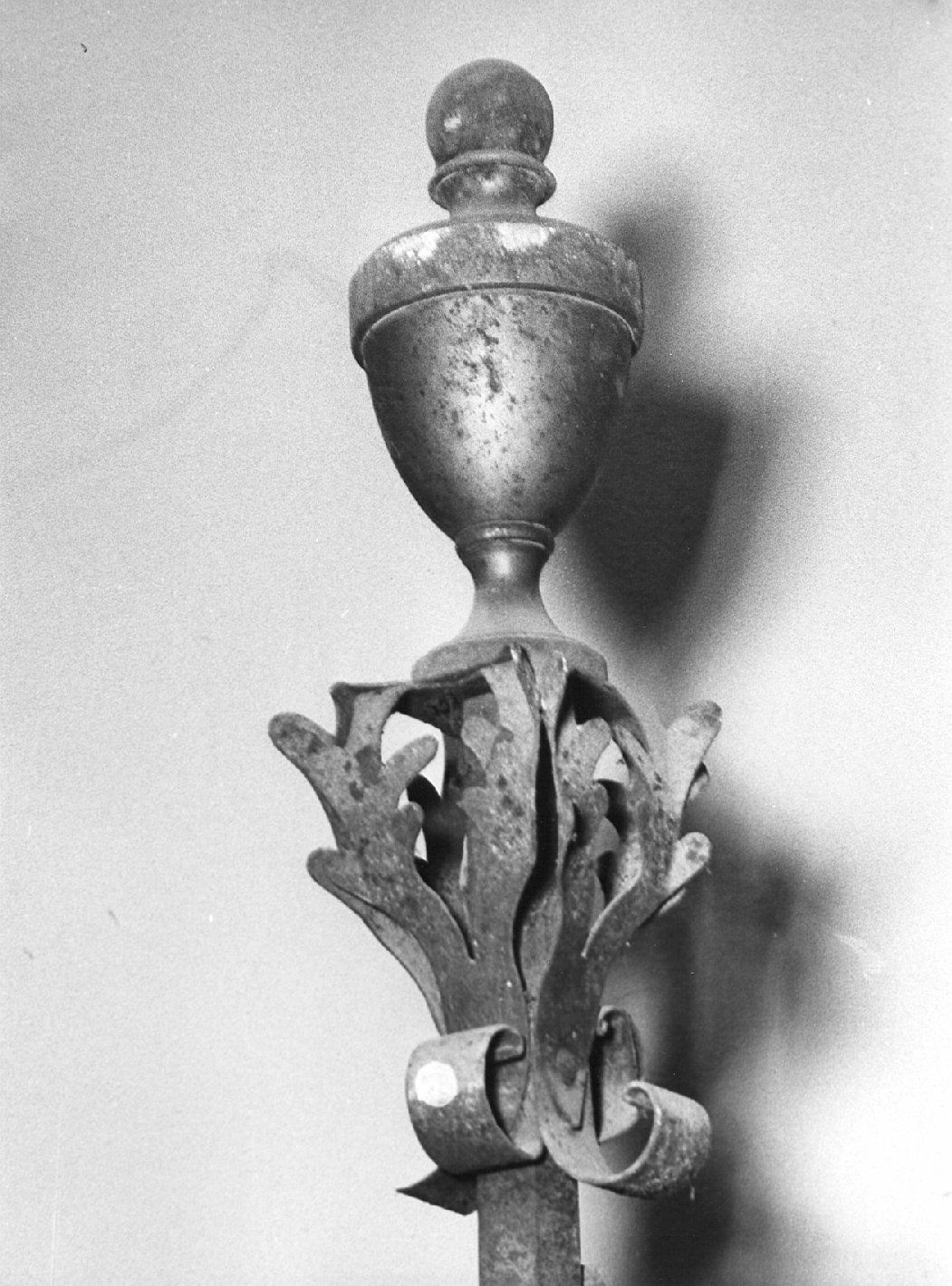 asta di baldacchino processionale, serie - bottega italiana (sec. XVII)