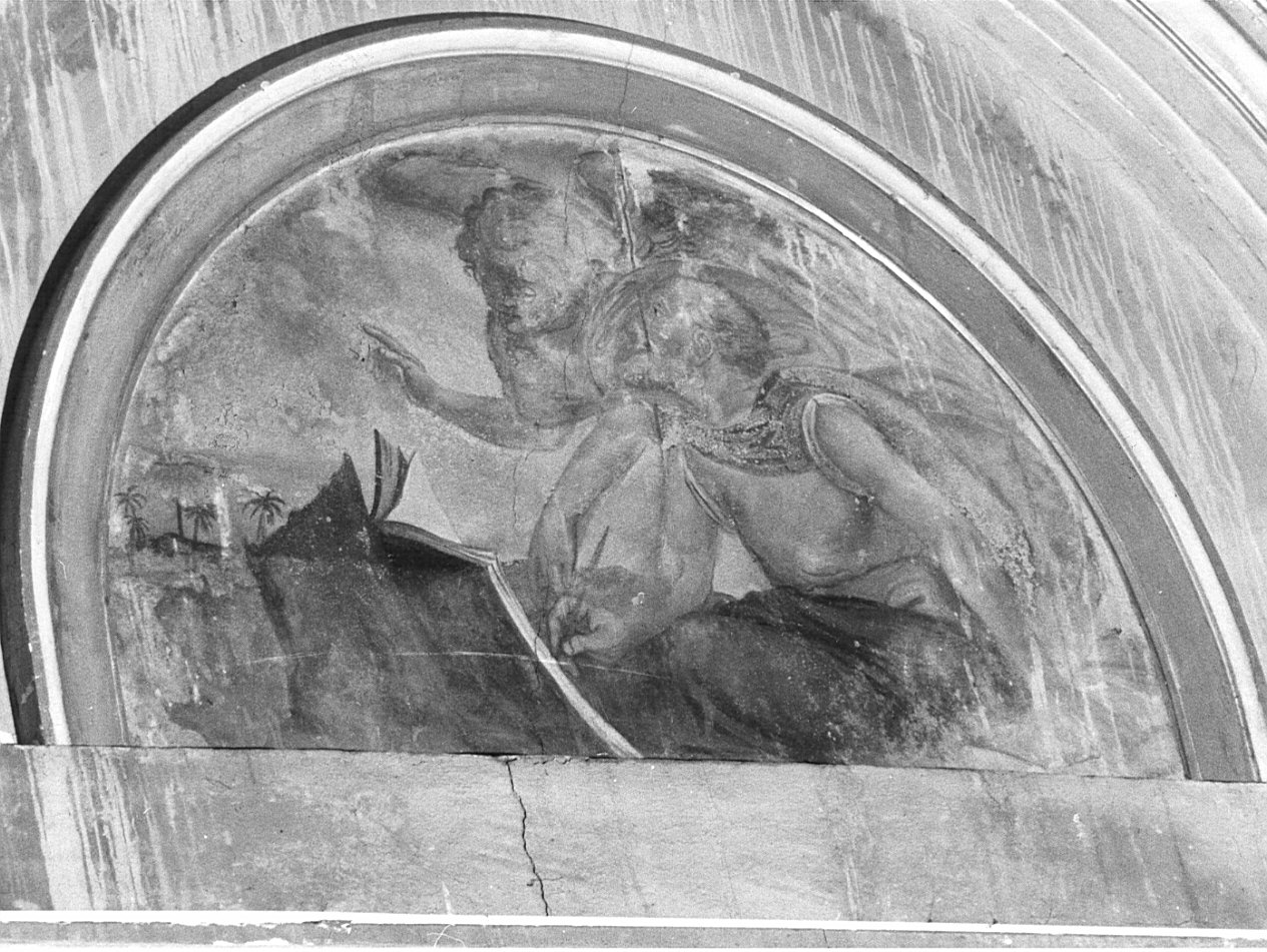 San Matteo Evangelista (dipinto, elemento d'insieme) di Monzio P (seconda metà sec. XIX)
