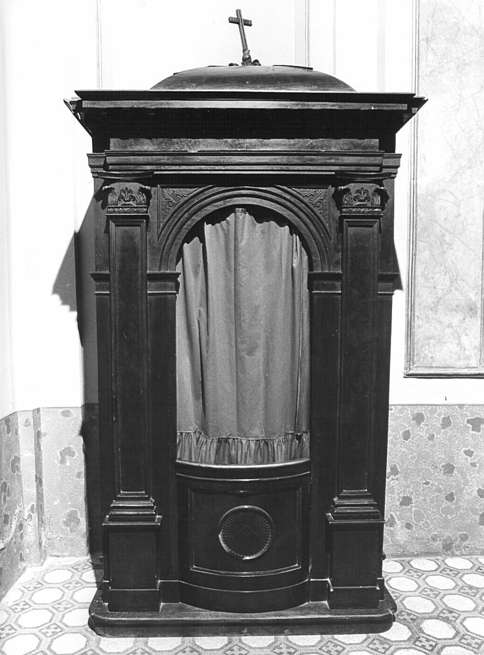 confessionale, coppia - bottega lombarda (secc. XVIII/ XIX)