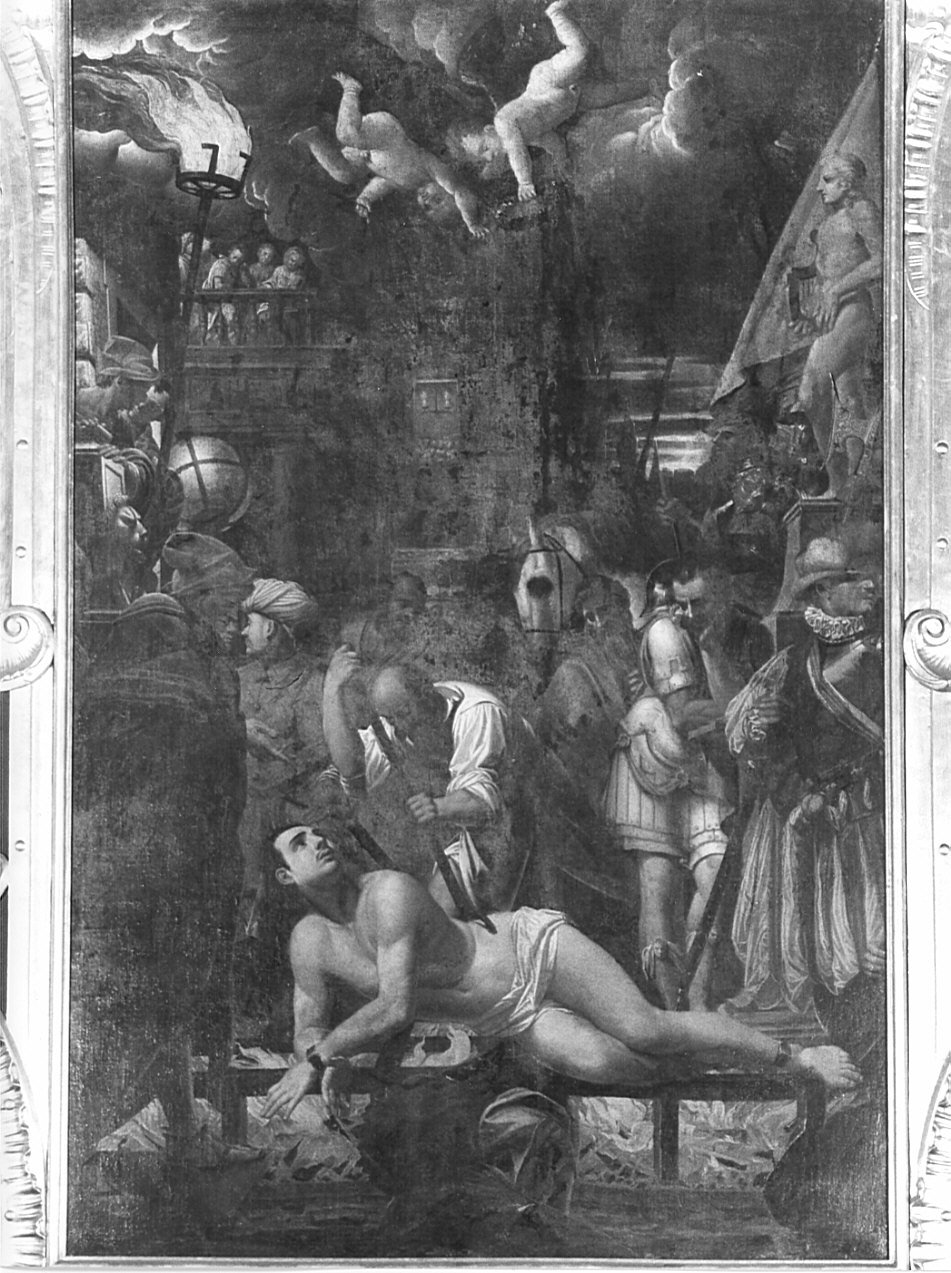 martirio di San Lorenzo (dipinto, opera isolata) - ambito veneto (seconda metà sec. XVI)