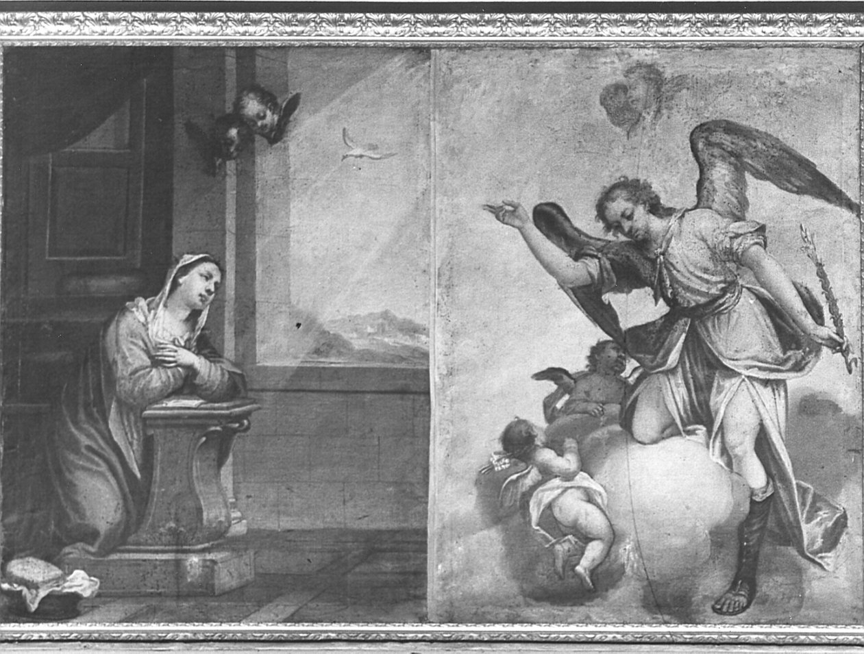 Annunciazione (dipinto, opera isolata) - ambito veneto (sec. XVII)