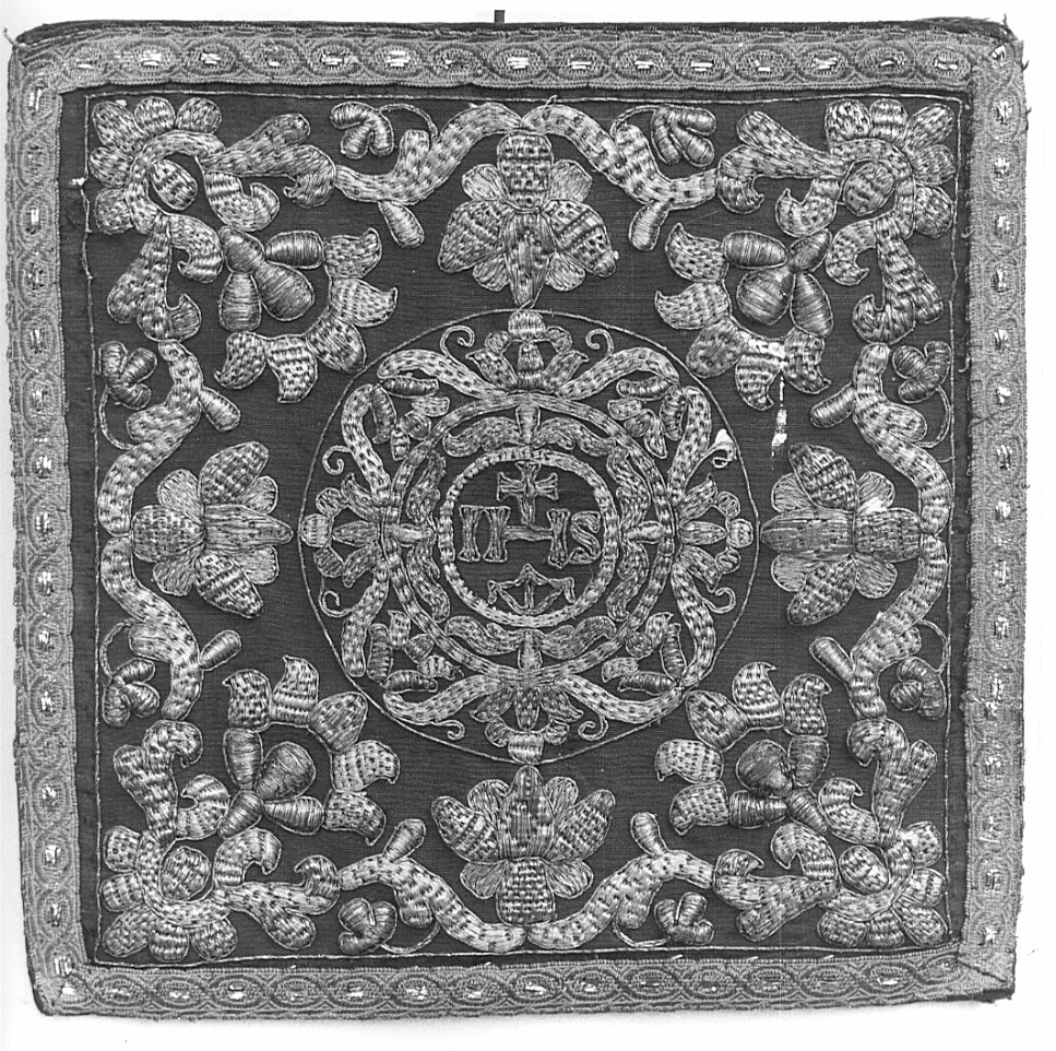 borsa del corporale, opera isolata - manifattura italiana (fine/inizio secc. XVI/ XVII)